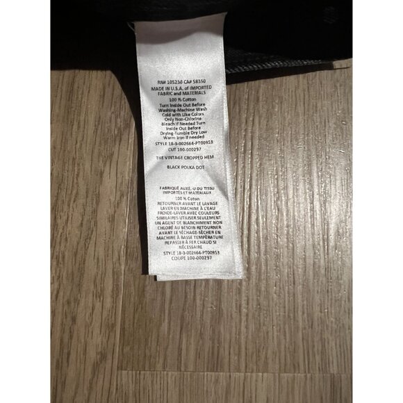 Current/Elliott Womens Blk Polka Dot High-Waisted Vintage Cropped Hem Jeans 28 - Picture 4 of 10